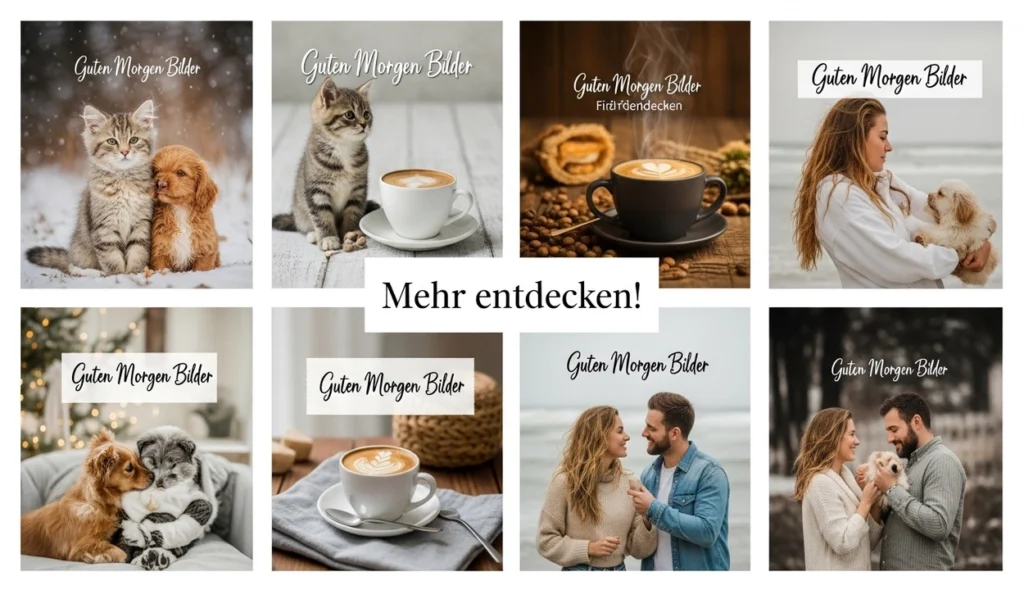 Galerie mit verschiedenen lustigen Guten Morgen Bildern